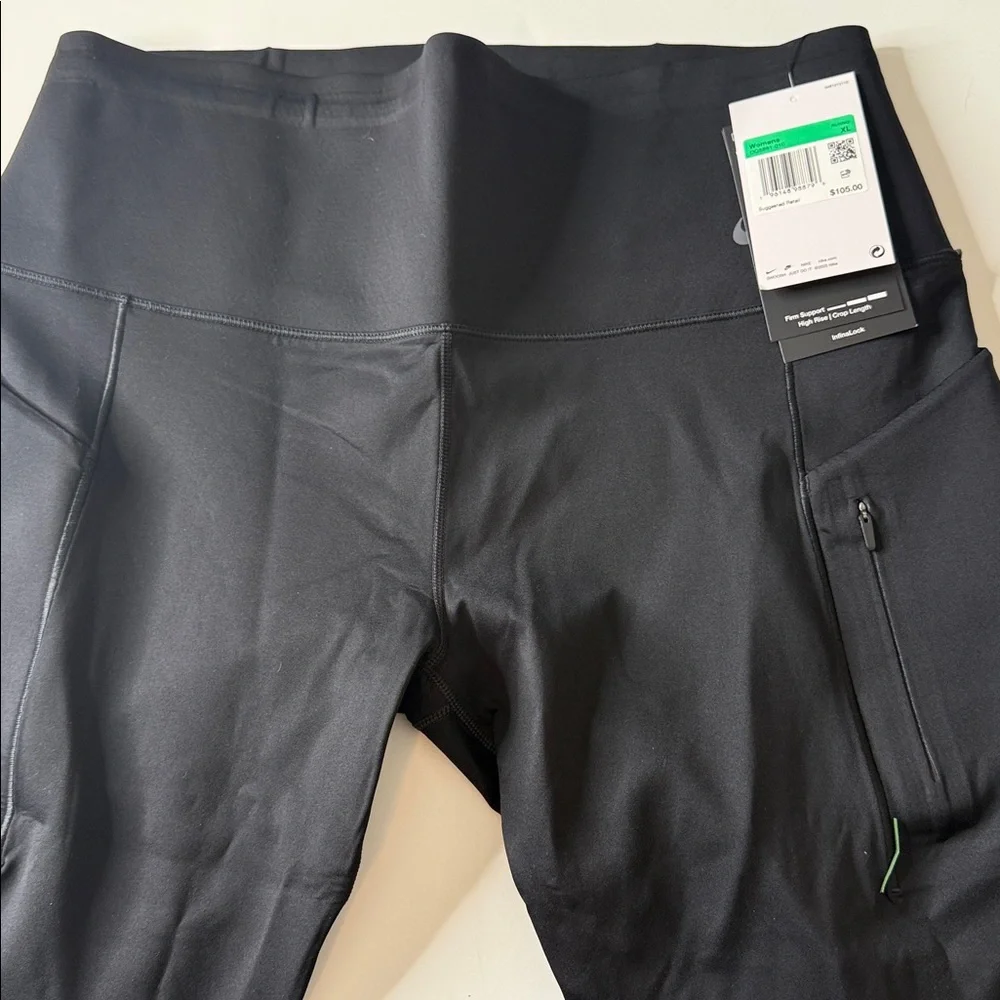 Nike Women’s Go Firm Support High Waisted Cropped Leggings Black XL